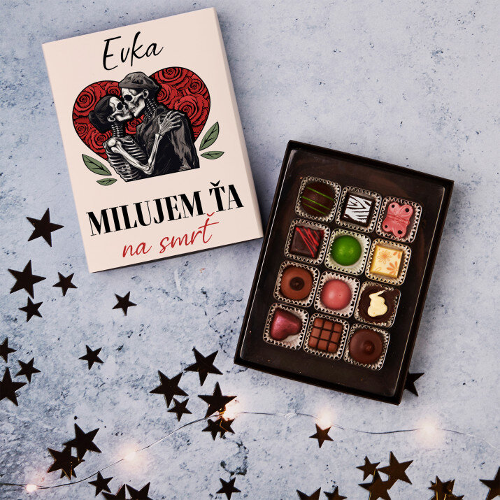 Milujem Ťa na smrť - Pralinky z belgickej čokolády