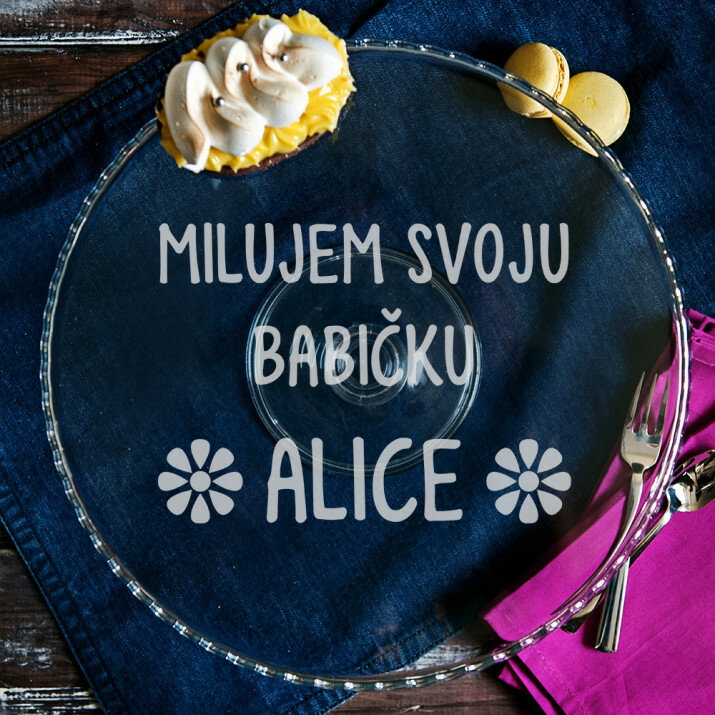 Milujem svoju babičku - Podnos
