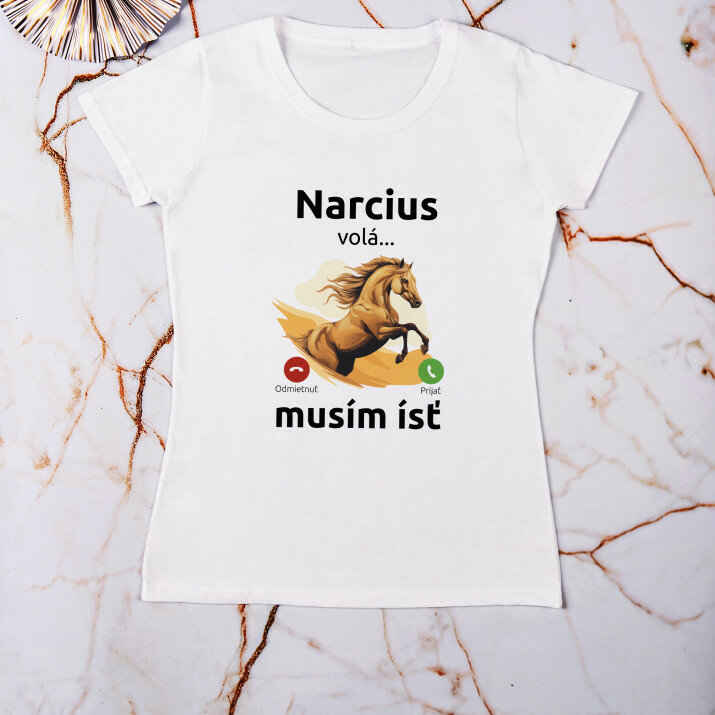 Kôň volá - Dámske tričko s potlačou