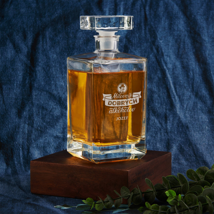 Coneser - Sklenená karafa na whisky s gravírovaním 0.7L