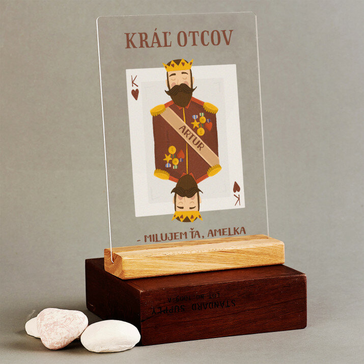 Kráľ otcov - Tlač na akrylové sklo so stojanom