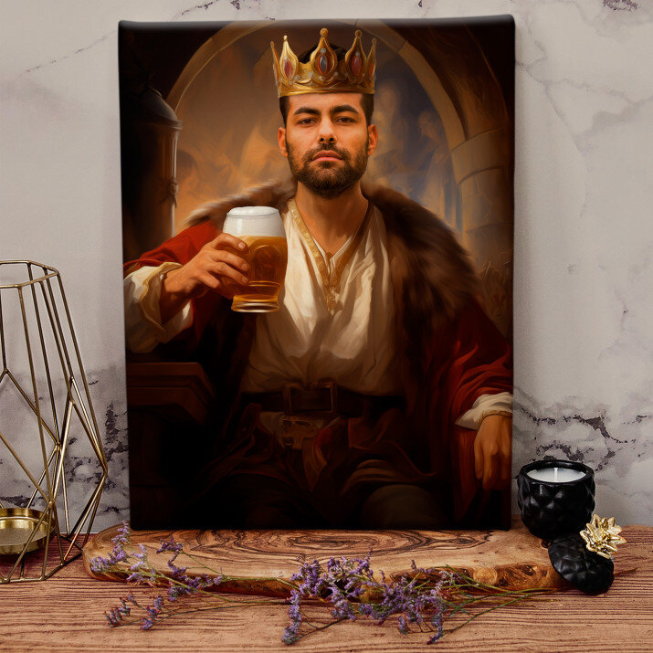 Kráľ s pivom - Kráľovský portrét Kráľ s pivom - Kráľovský portrét