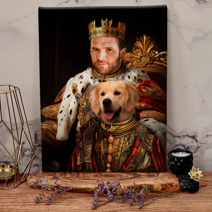 Kráľ so zvieratkom - Kráľovský portrét