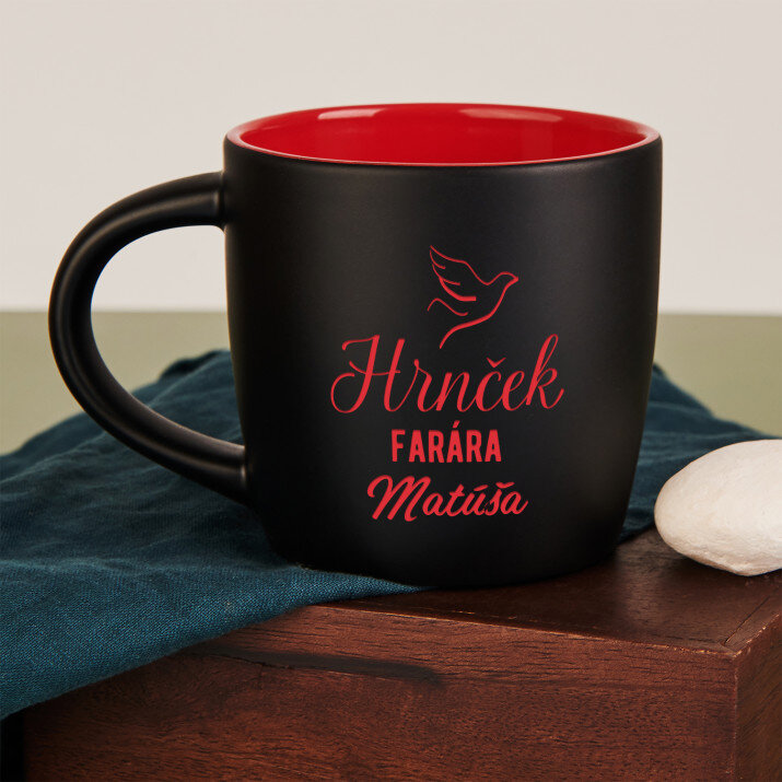 Hrnček farára - čierny keramický hrnček Hrnček farára - čierny keramický hrnček