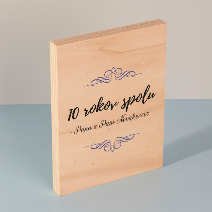 Spoločné roky - Tlač na drevo