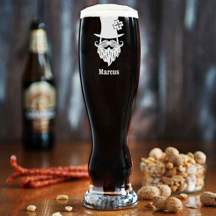 Leprechaun on - Gravírované pohare na pivo