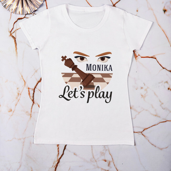 Let`s play - Dámske tričko s potlačou