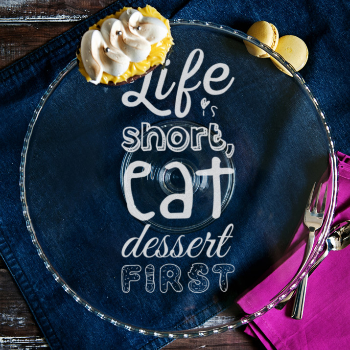 Life is short - Podnos