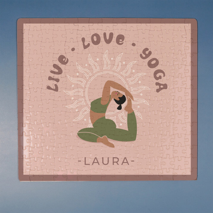Live love yoga - Magnetické puzzle
