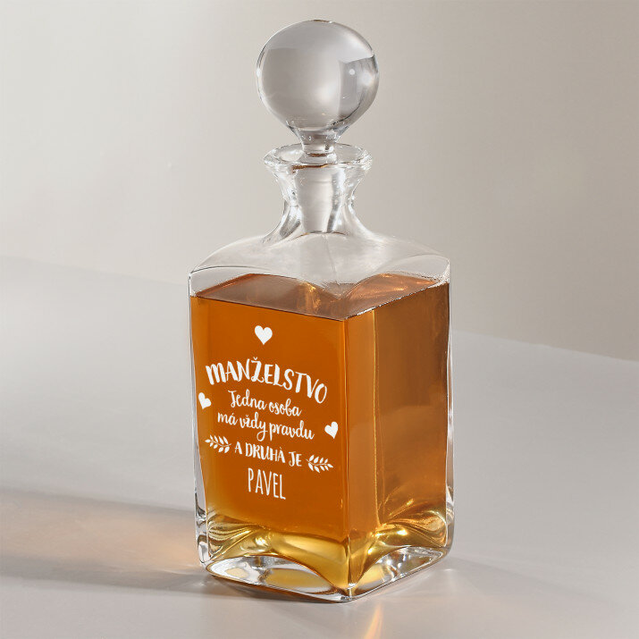 Manželstvo - Karafa na whisky