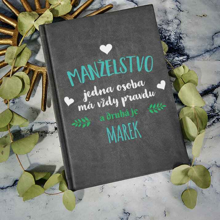 Manželstvo - Notes A5 s potiskem