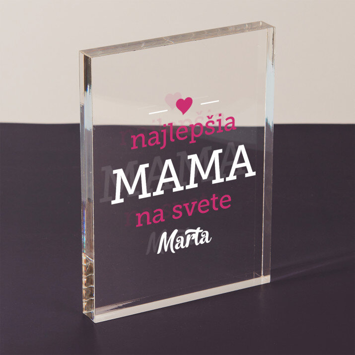 Mama - Akrylový blok