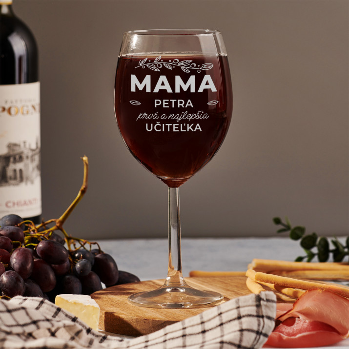 Mama, prvá a najlepšia učiteľka - Gravírovaný pohár