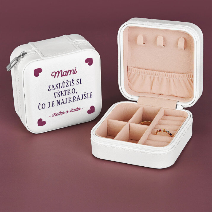 Mami zaslúžiš si všetko čo je najkrajšie - Cestovná krabička na šperky