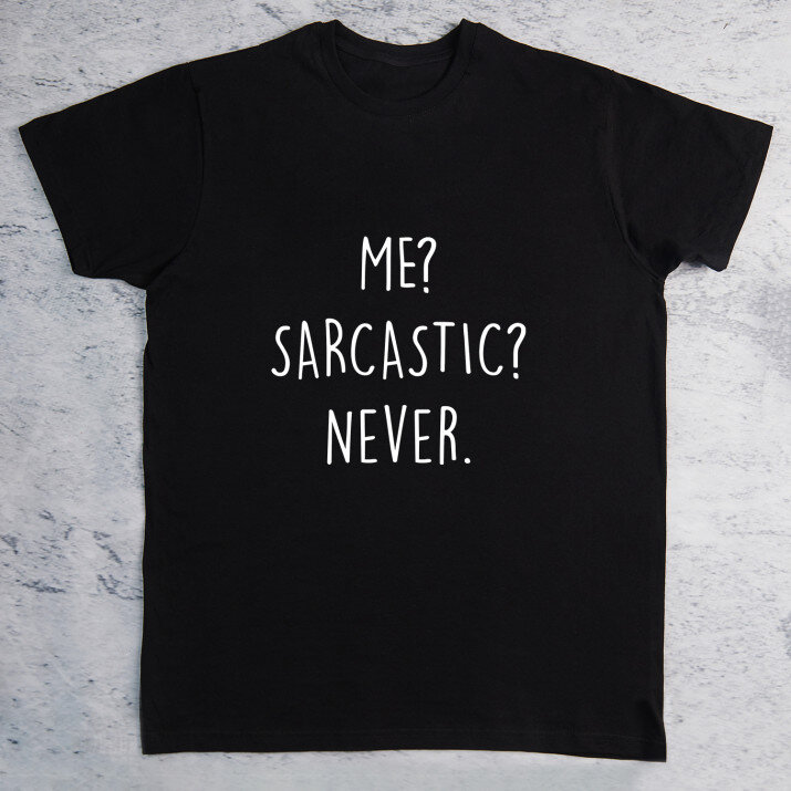Me sarcastic - Pánske čierne tričko