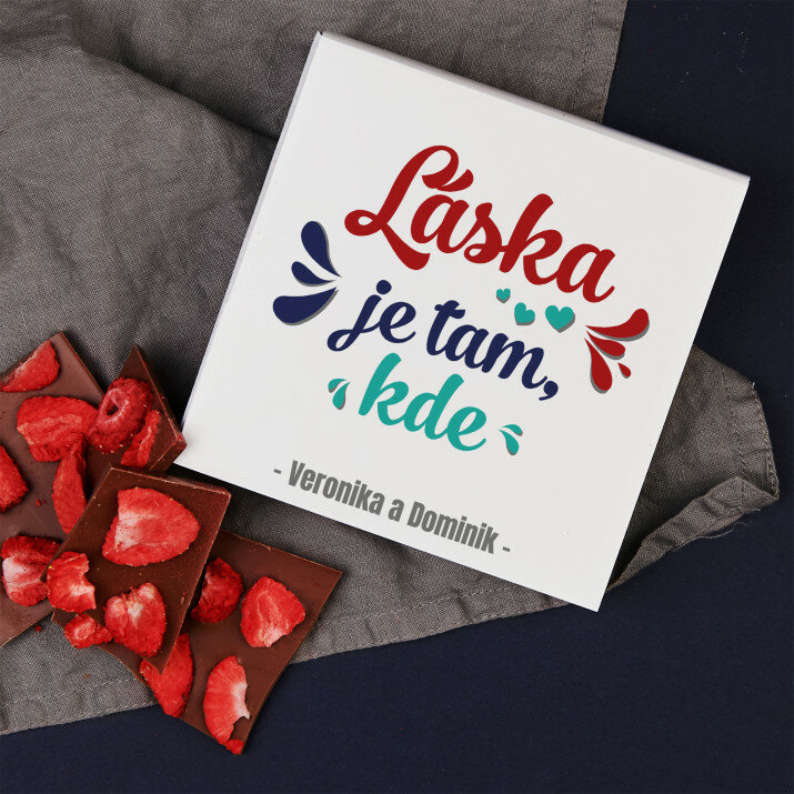 Láska je tam - Čokoláda s jahodami