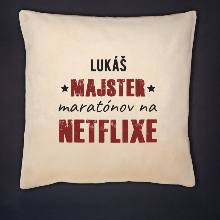 Majster maratónov - Dekoračný vankúš
