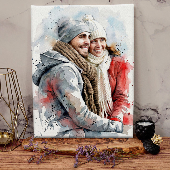 Vodové barvy -Obraz na plátne