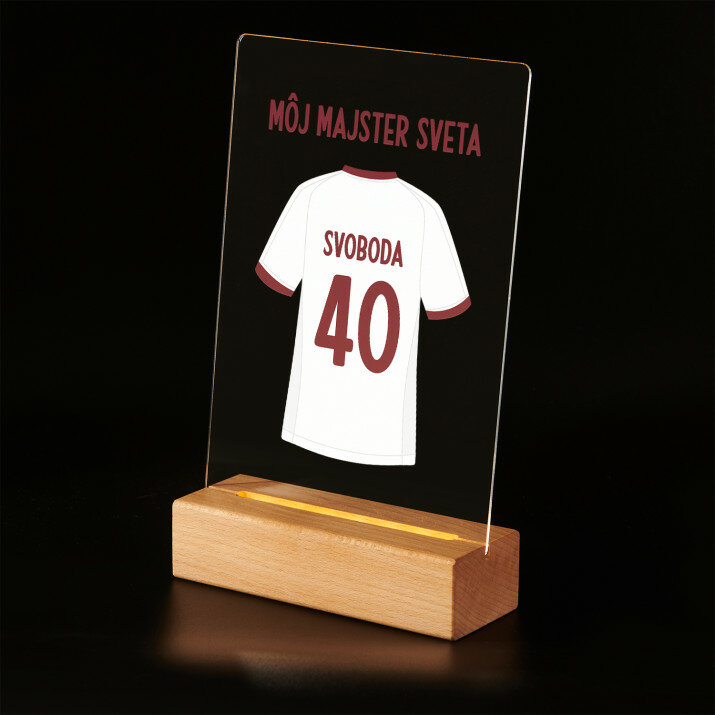 Môj majster sveta - Tlač na akrylové sklo (LED stojan)