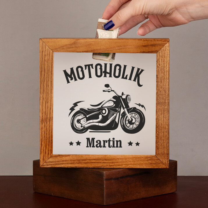 Motoholik - Drevené prasiatko