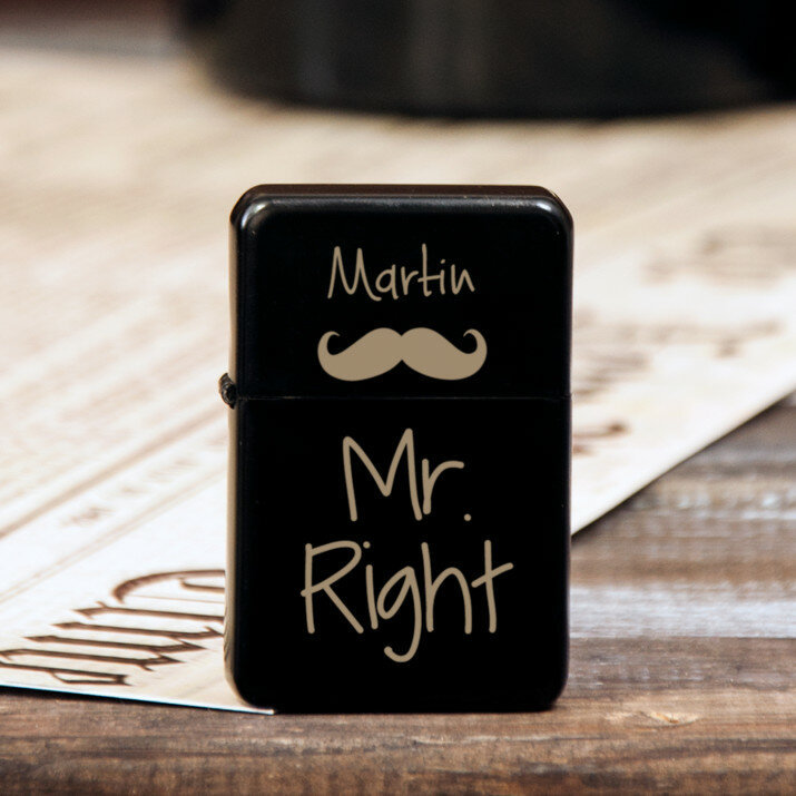 Mr Right - gravírovaný zapaľovač
