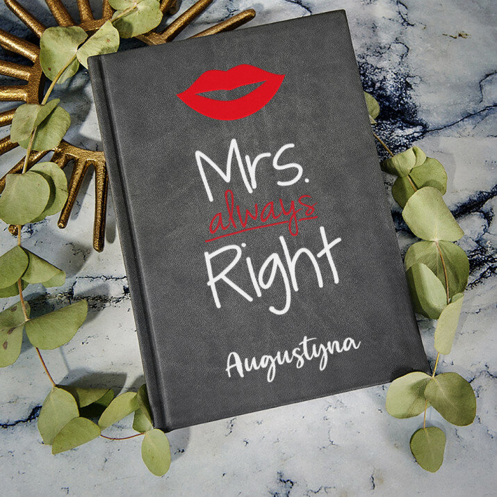 Mrs Always Right - Notes a5 s potiskem