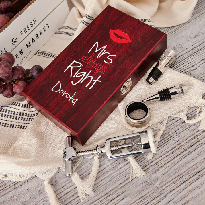 Mrs Always Right - Súprava na víno