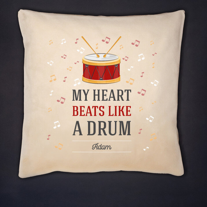 My heart beats like a drum - Dekoračný vankúš
