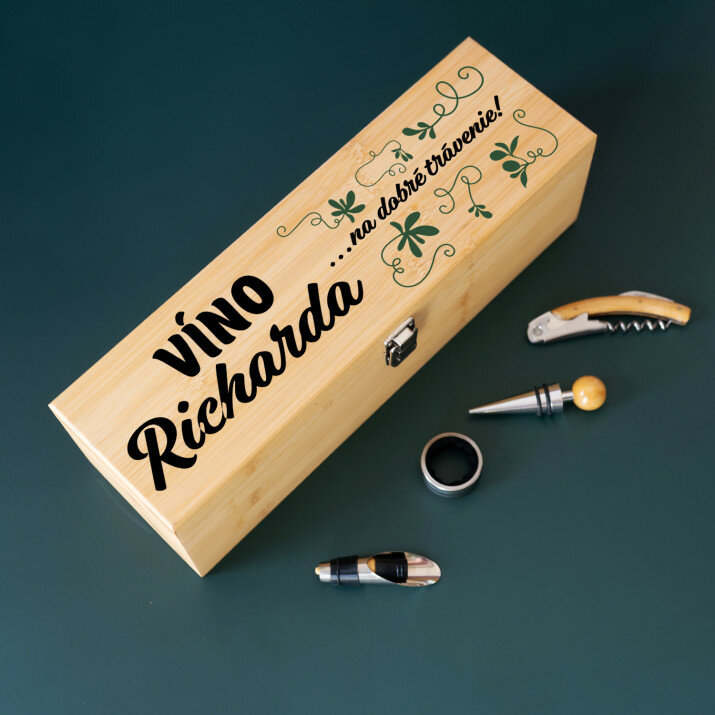 na dobré trávenie - Box na víno