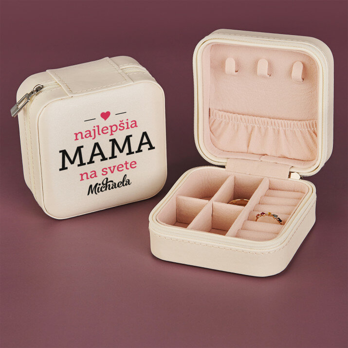 Najlepšia mama - Cestovná krabička na šperky