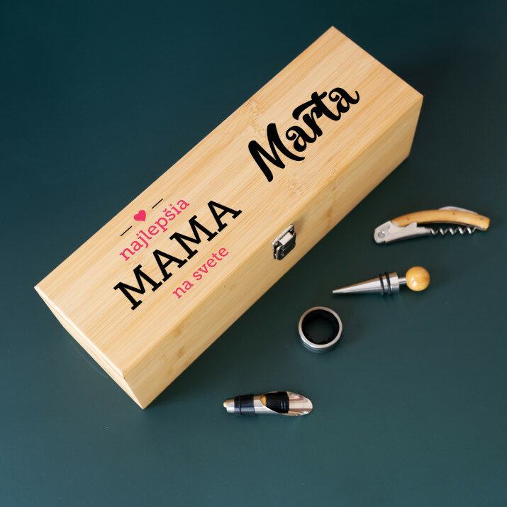 Najlepšia mama - Box na víno