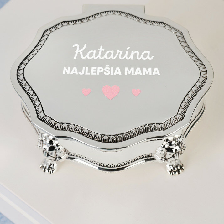 Najlepšia mama - Strieborná šperkovnica