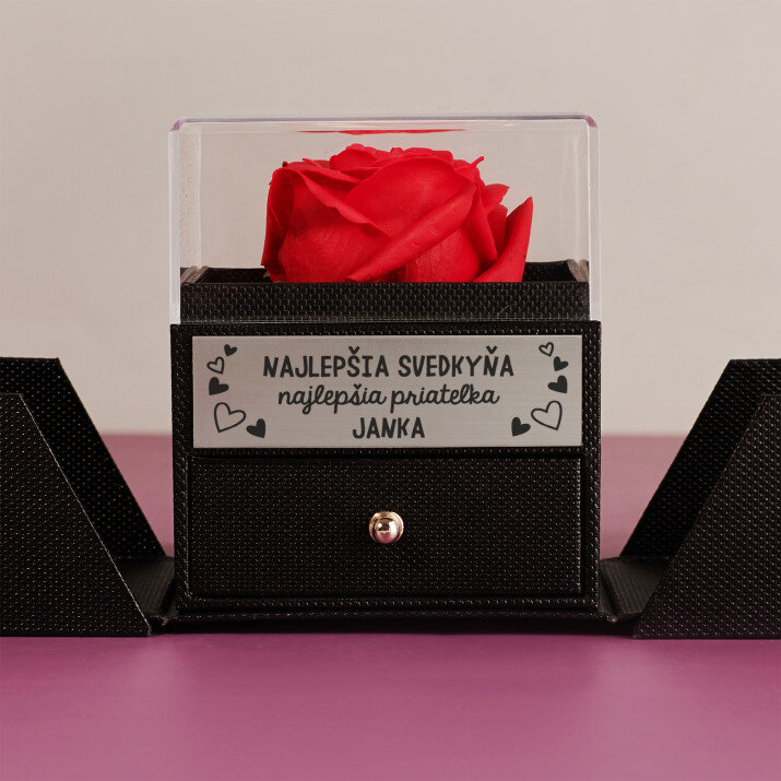 Najlepšia svedkyňa, najlepšia priateľka - Večná ruža v šperkovnici
