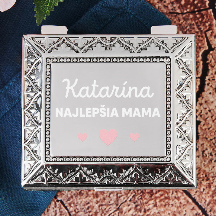 Najlepšia mama - Postříbřená šperkovnica