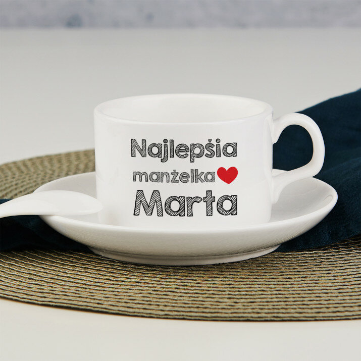 Najlepšia manželka - Šálka s podšálkou