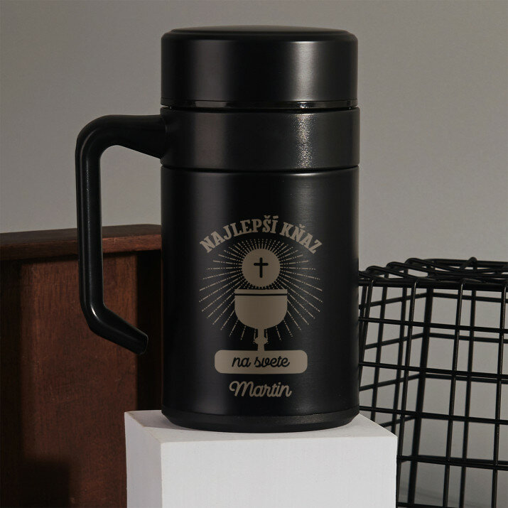Najlepší kňaz - Termohrnček  s rukoväťou 400 ml