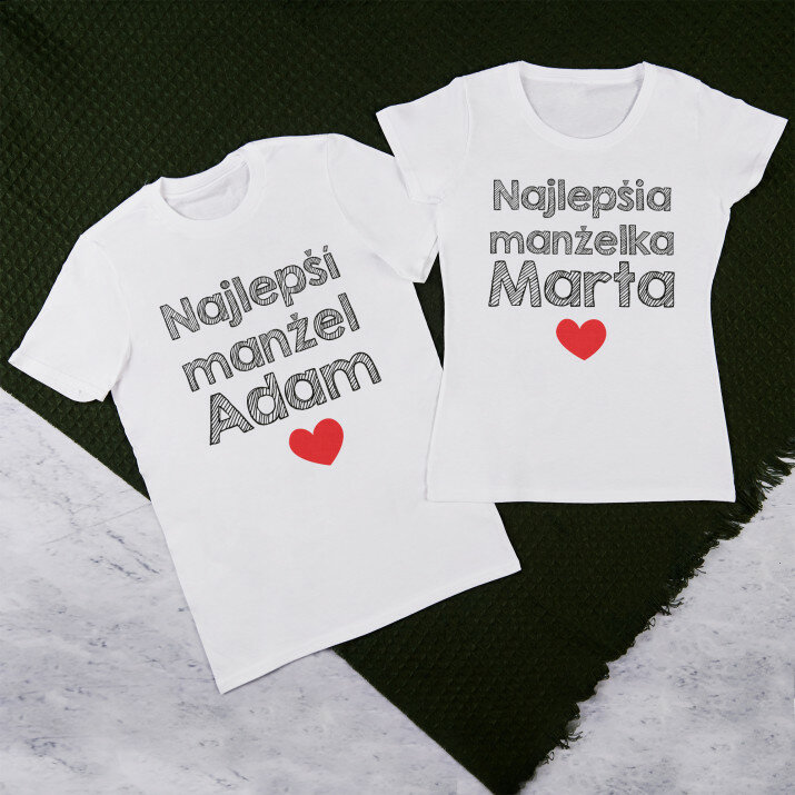 Najlepší manžel, manželka - Sada tričiek pre páry