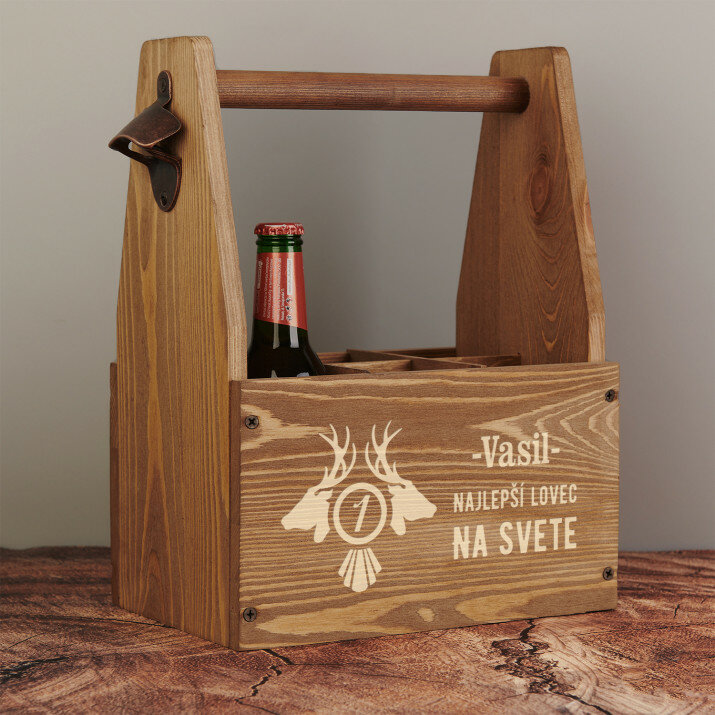 Najlepší lovec - Nosič na pivo s otváračom