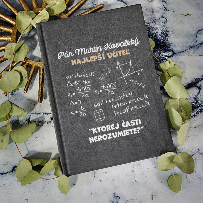 Najlepší učiteľ matematiky - Notes A5 s potiskem