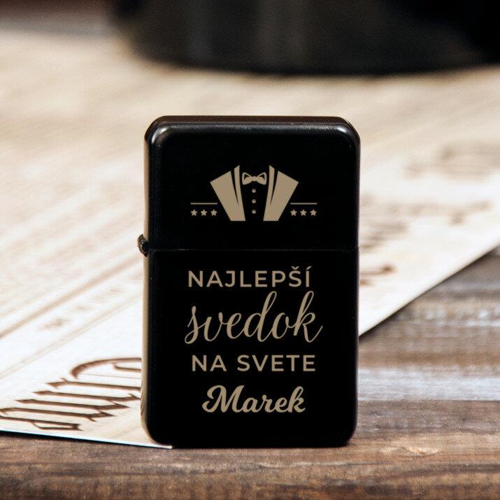 Najlepší svedok - gravírovaný zapaľovač