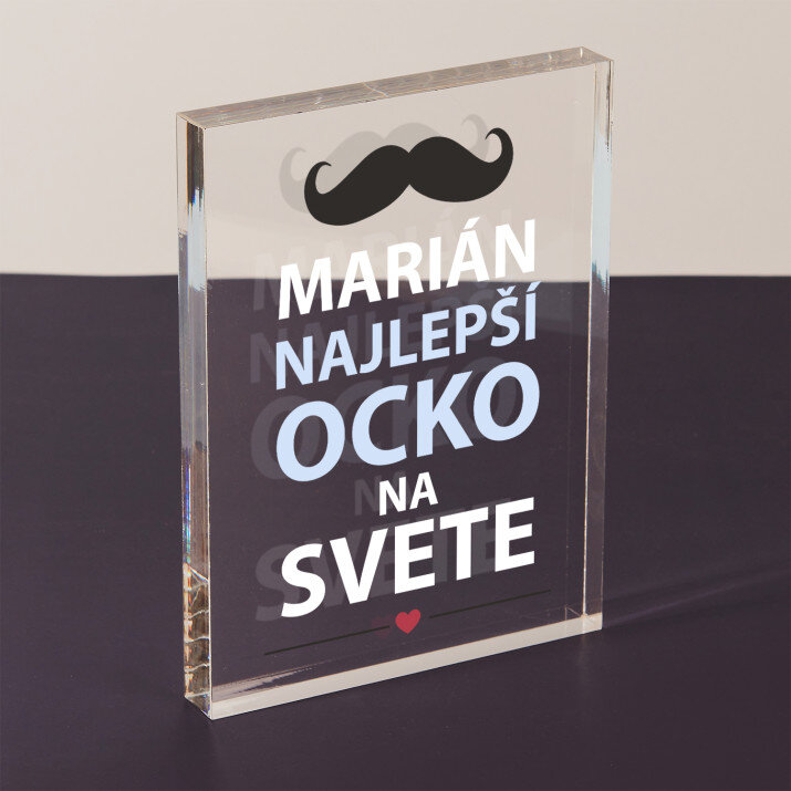 Najlepší ocko - Akrylový blok