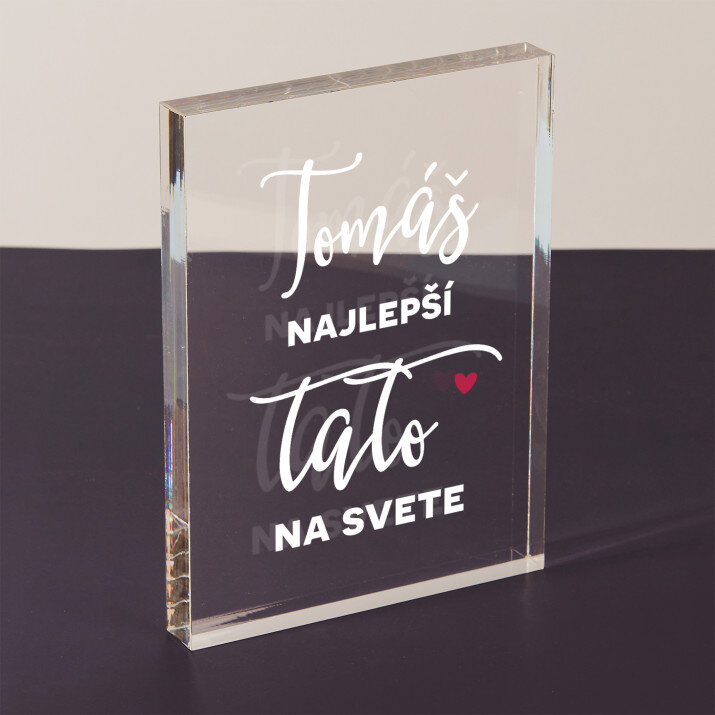Najlepší tato na svete - Akrylový blok