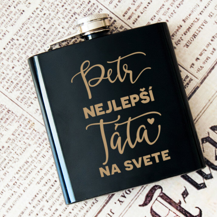 Najlepší tato - Ploskačka s gravírovaním