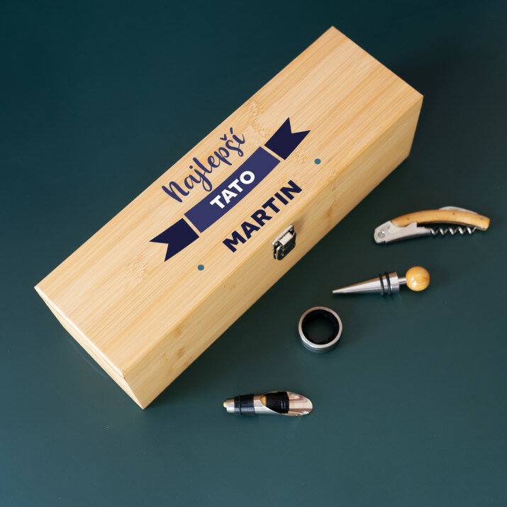 Najlepší tato - Box na víno