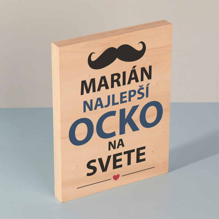 Najlepší ocko - Tlač na drevo
