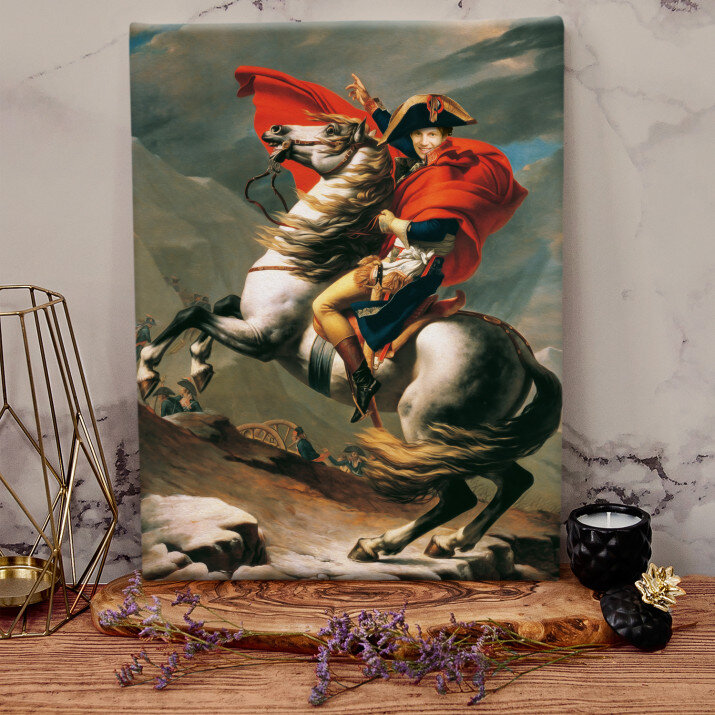 Napoleon na koni - Kráľovský portrét