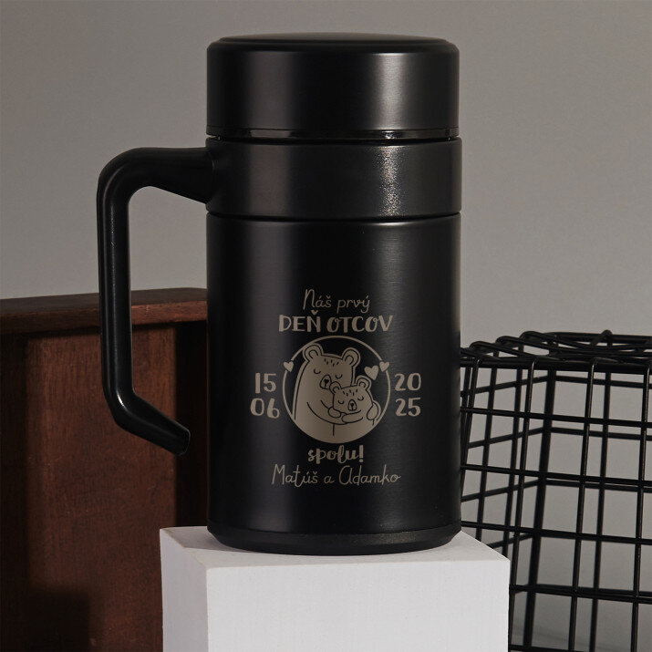 Náš prvý deň otcov spolu - Termohrnček s rukoväťou 400 ml
