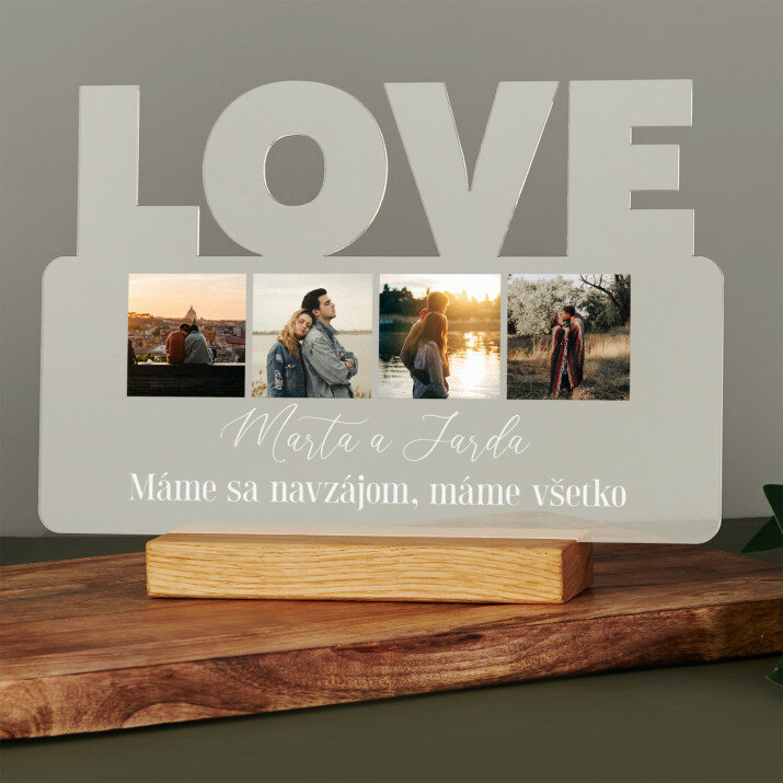 Naše chvíle - Tlač na akrylové sklo LOVE