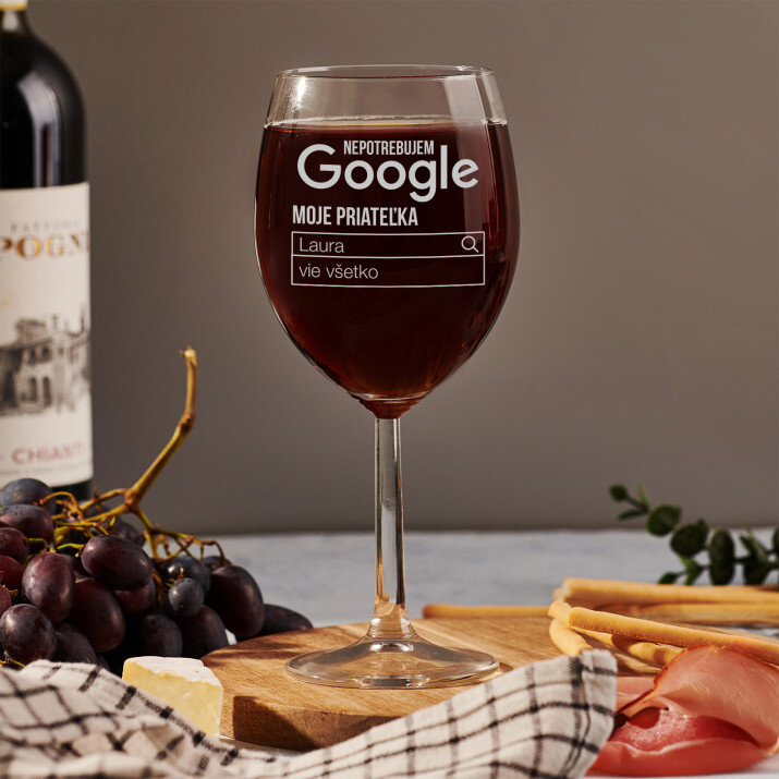 Nepotrebujem google - Gravírovaný pohár