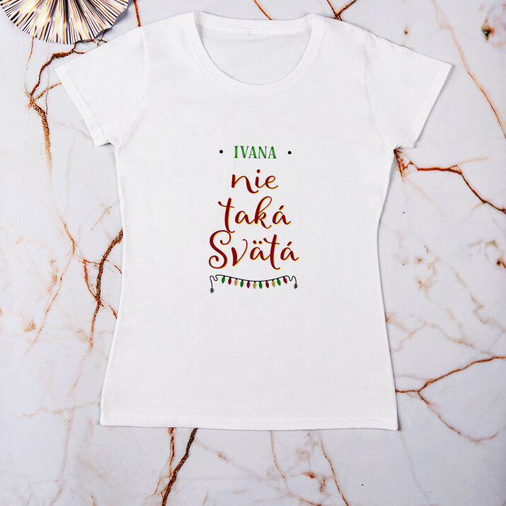 Nie taká svätá - Dámske tričko s potlačou